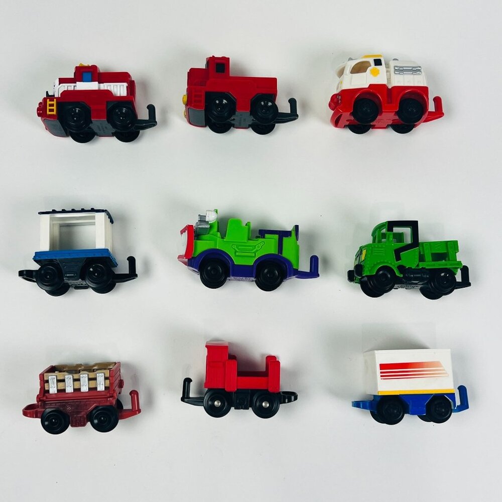 Vintage Fisher-Price GeoTrax 2003 Lot 9 Train Vehicles Mattel
